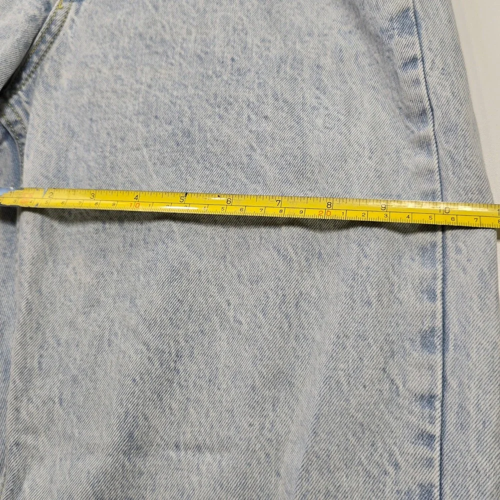 Zara Womens Light Wash High Waisted Straight Leg Jeans Size US 6 Y2K Stovepipe